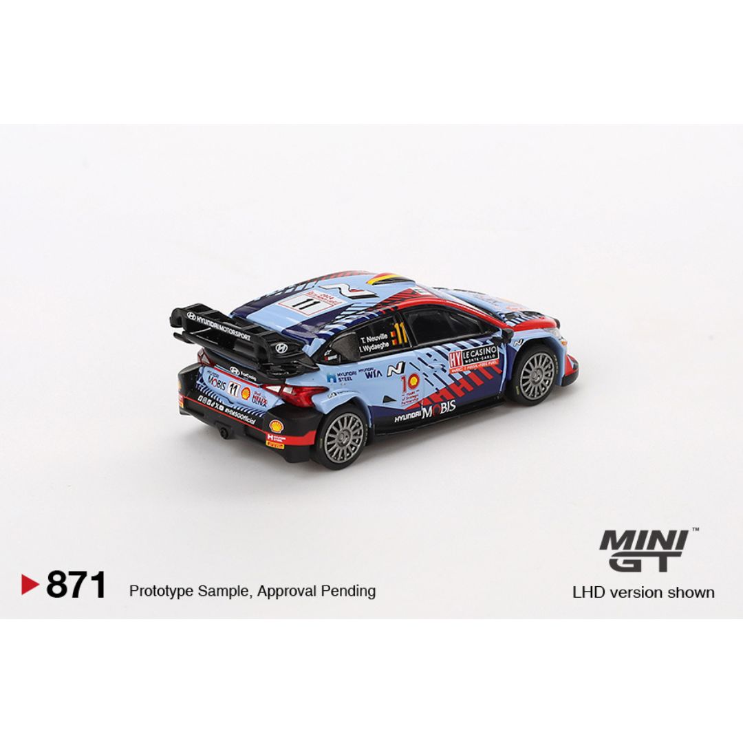 Mini GT Hyundai i20 N Rally1 Hybrid #11 2024 Rallye Monte-Carlo Winner - 871