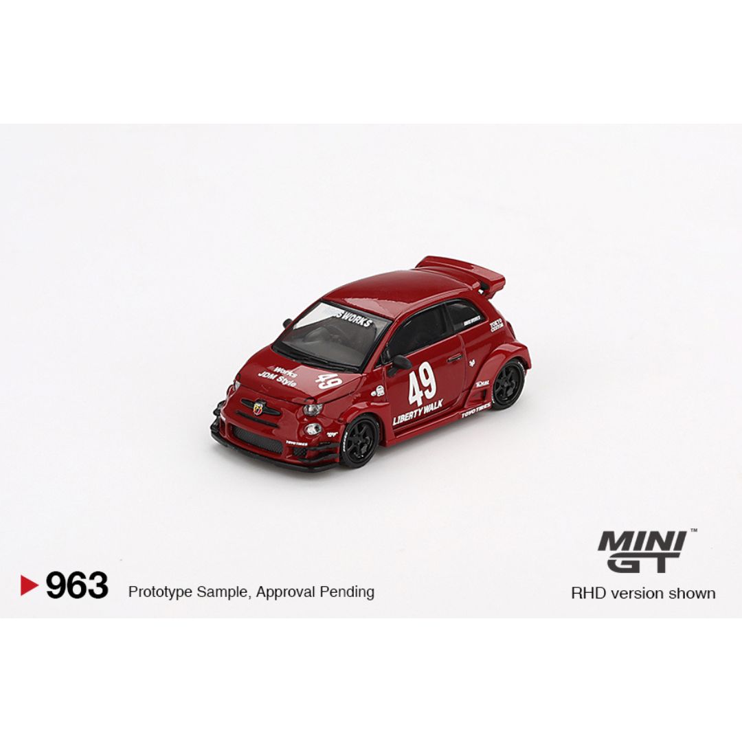 *EN CAMINO* Mini GT LB-WORKS x Abas Works ABARTH 595 Red - 963