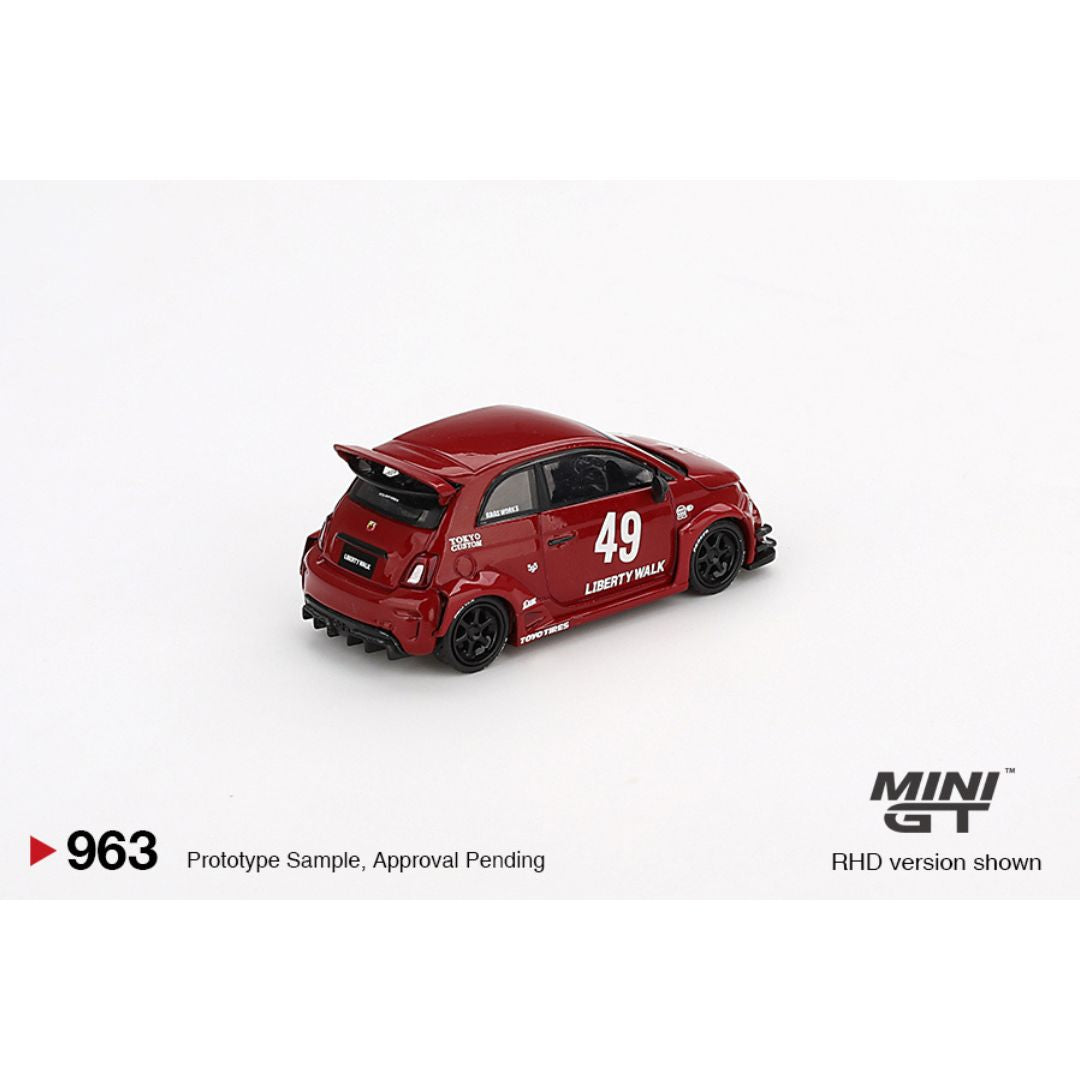 *EN CAMINO* Mini GT LB-WORKS x Abas Works ABARTH 595 Red - 963