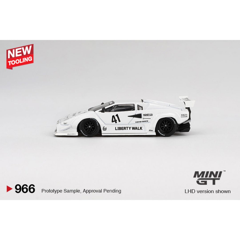 Mini GT Lamborghini Countach LB-WORKS White 2024 Tokyo Auto Salon - 966