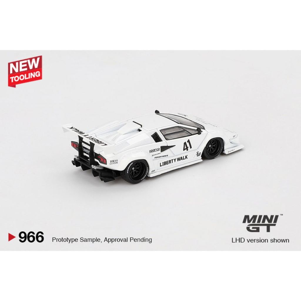 Mini GT Lamborghini Countach LB-WORKS White 2024 Tokyo Auto Salon - 966
