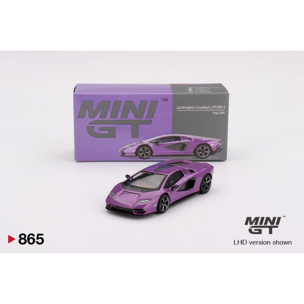 Mini GT Lamborghini Countach LPI 800-4 Viola 30th - 865