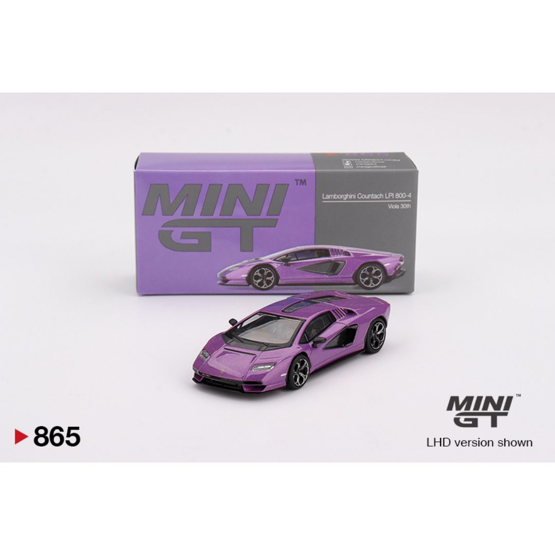 Mini GT Lamborghini Countach LPI 800-4 Viola 30th - 865