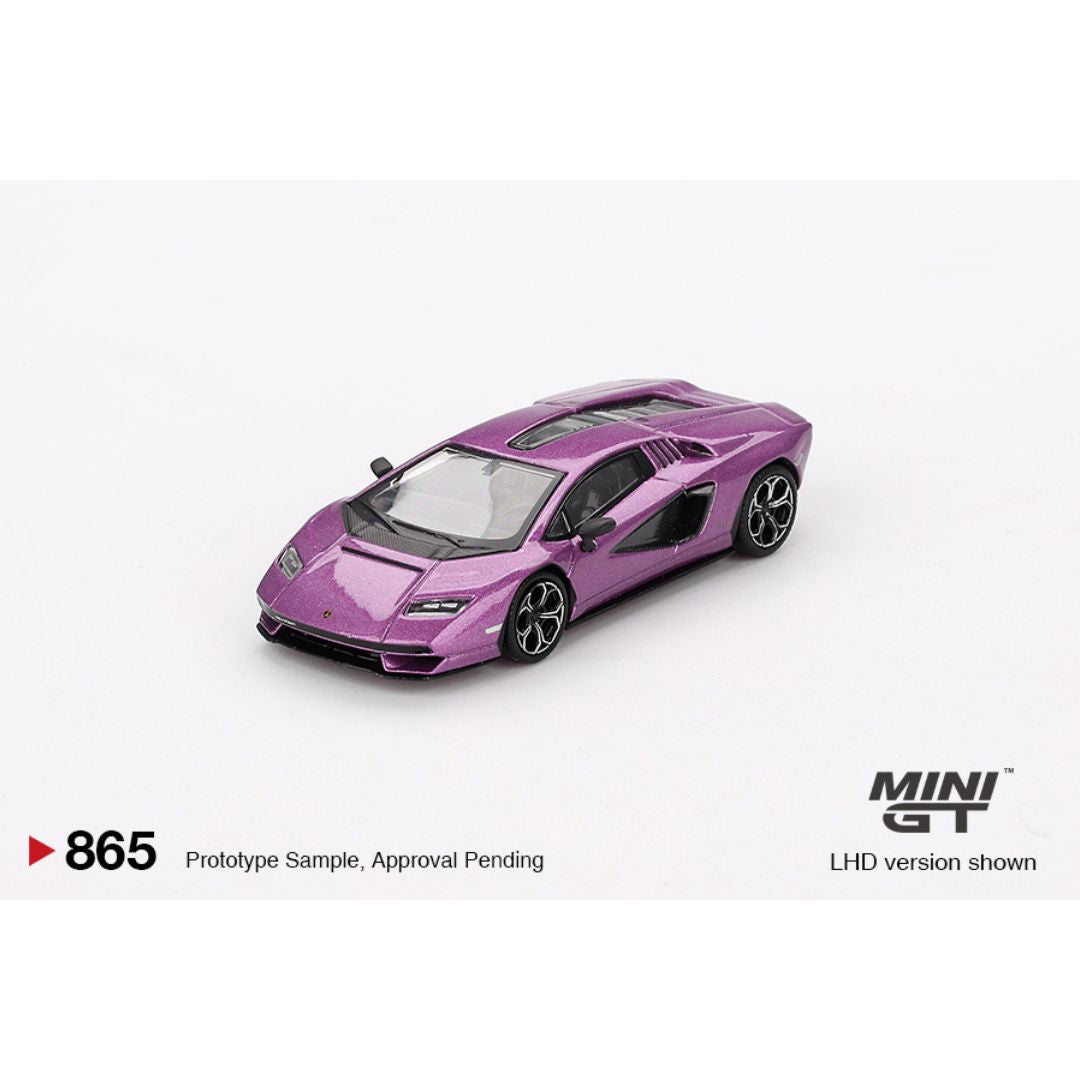 Mini GT Lamborghini Countach LPI 800-4 Viola 30th - 865