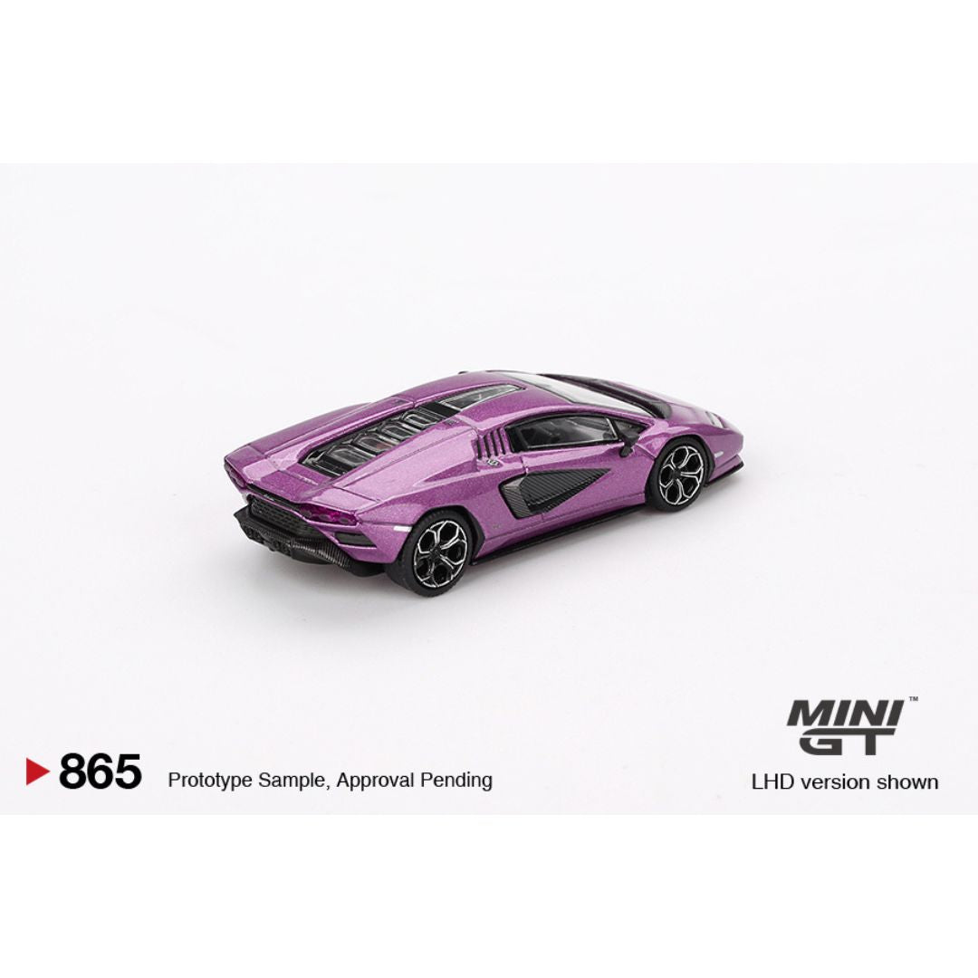 Mini GT Lamborghini Countach LPI 800-4 Viola 30th - 865