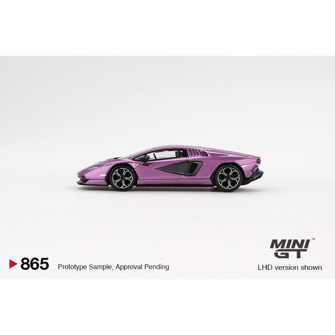 Mini GT Lamborghini Countach LPI 800-4 Viola 30th - 865