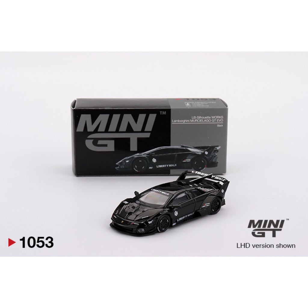 Mini GT Lamborghini LB-Silhouette WORKS MURCIELAGO GT Evo Black - 1053