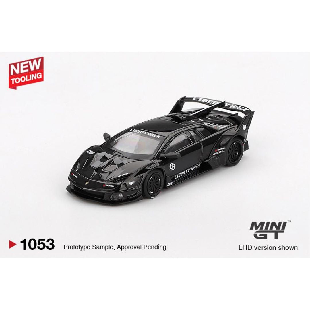 Mini GT Lamborghini LB-Silhouette WORKS MURCIELAGO GT Evo Black - 1053