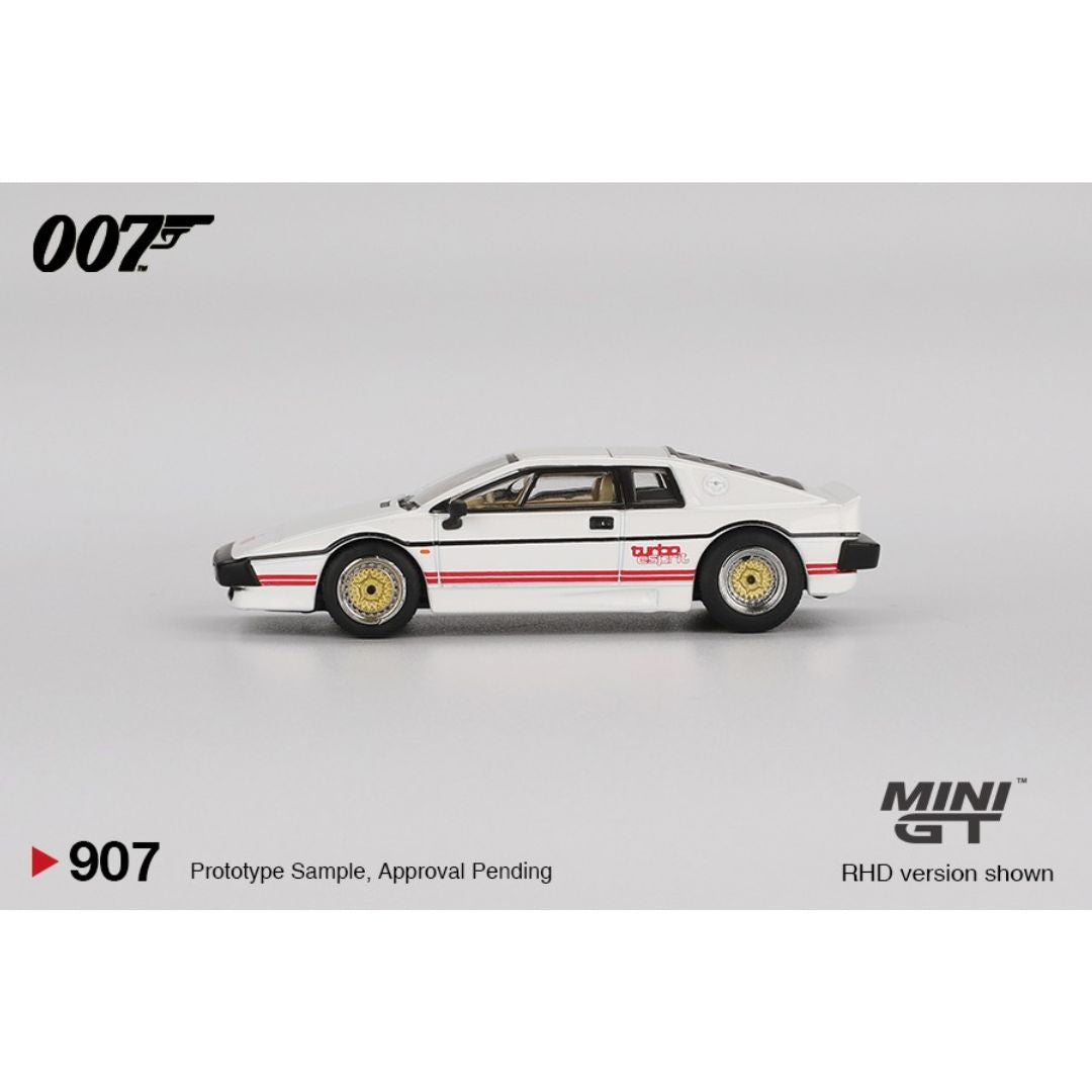 Mini GT Lotus Esprit Turbo White For Your Eyes Only English Blister - 907