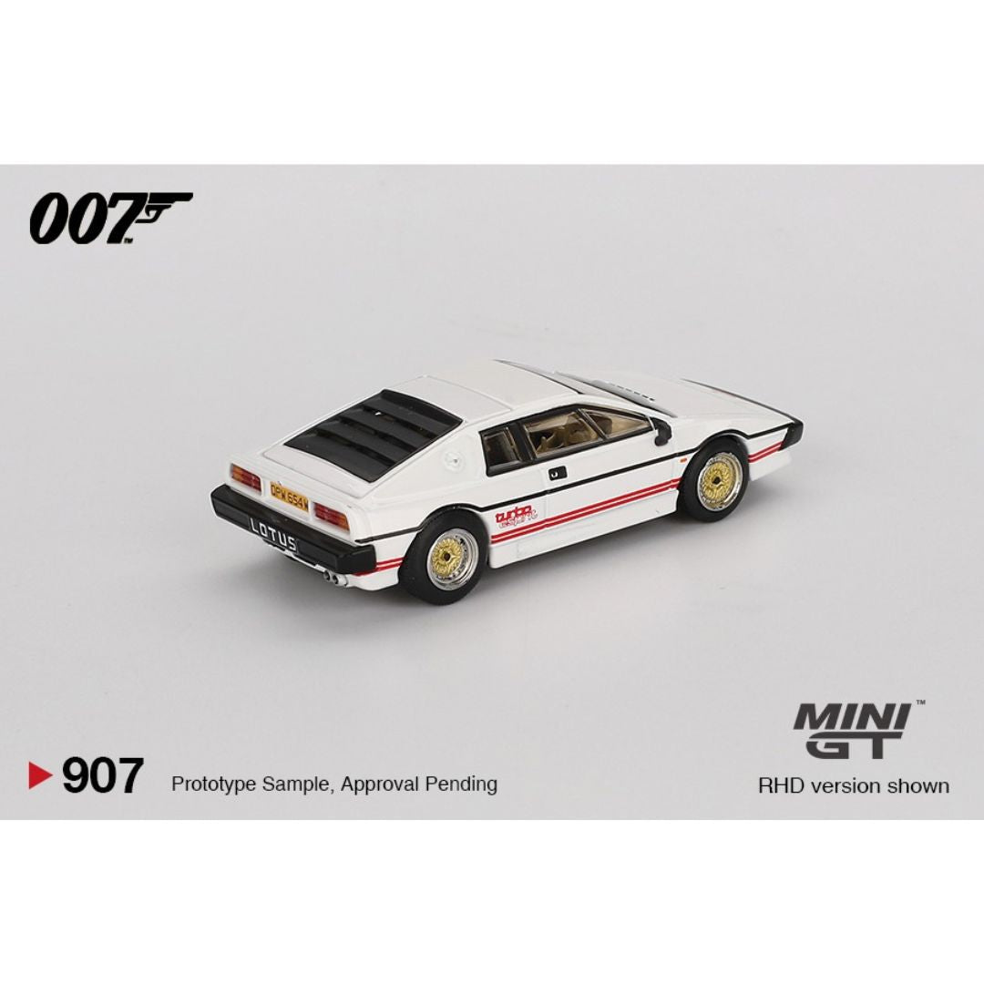 Mini GT Lotus Esprit Turbo White For Your Eyes Only English Blister - 907