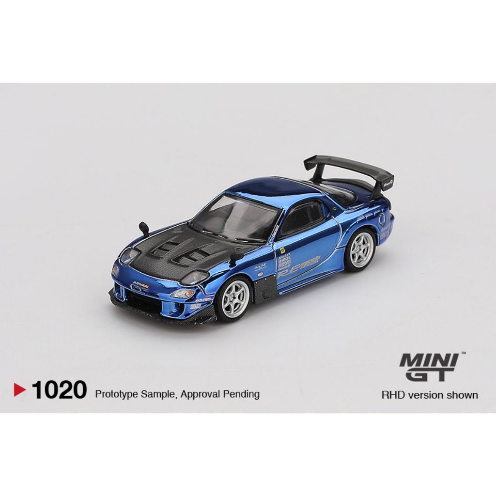 Mini GT Mazda RX-7 RE-Amemiya Chrome Blue | Malaysia Diecast Expo 2025 (MDX)