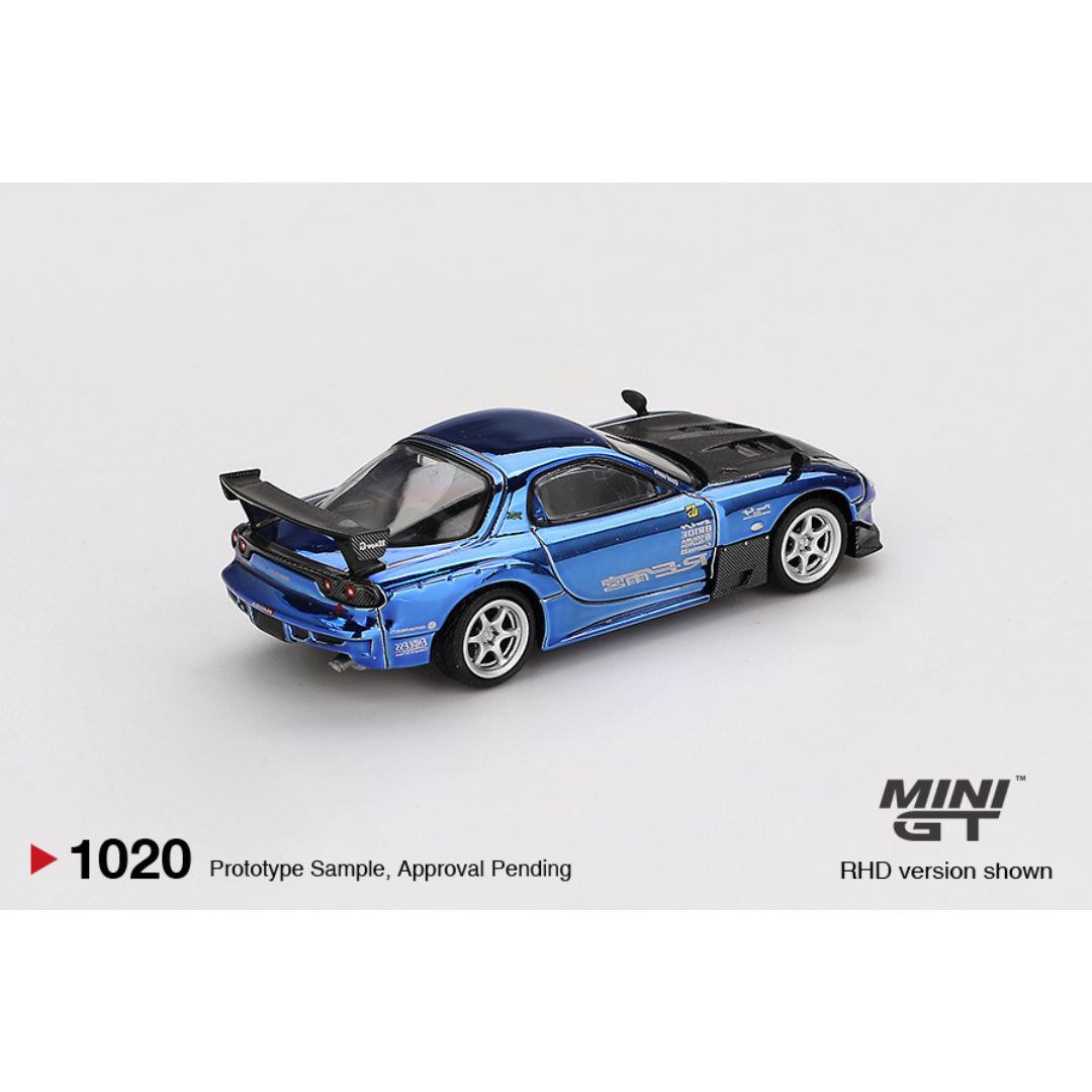Mini GT Mazda RX-7 RE-Amemiya Chrome Blue | Malaysia Diecast Expo 2025