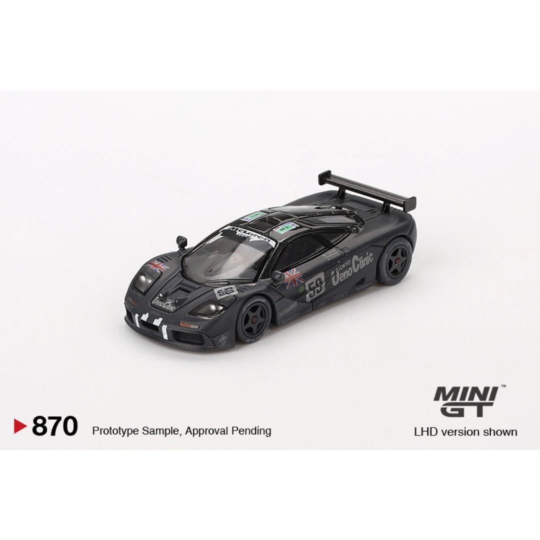 *EN CAMINO* Mini GT McLaren F1 GTR #59 1995 Le Mans 24Hr Winner Post-Race Weathered - 870