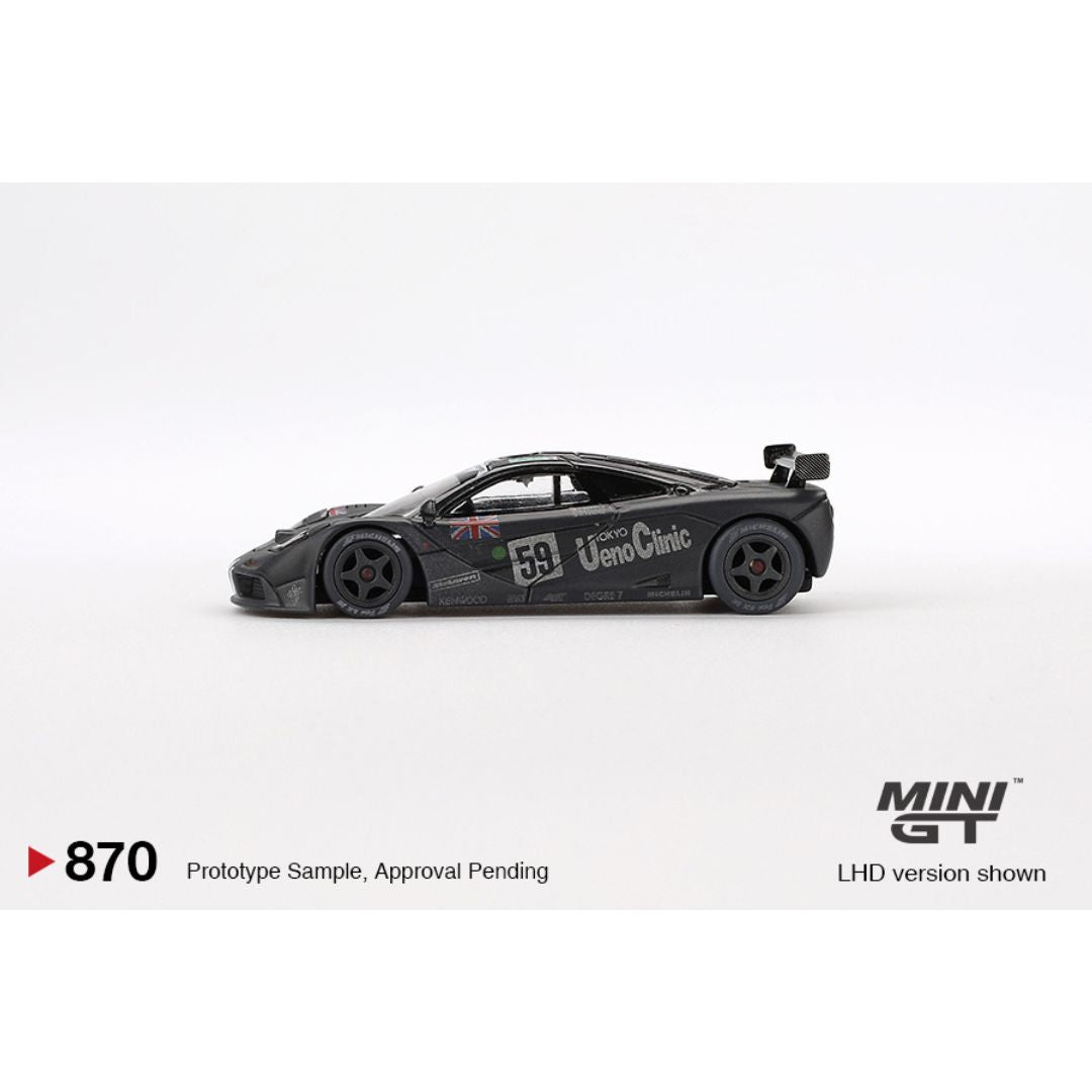 *EN CAMINO* Mini GT McLaren F1 GTR #59 1995 Le Mans 24Hr Winner Post-Race Weathered - 870