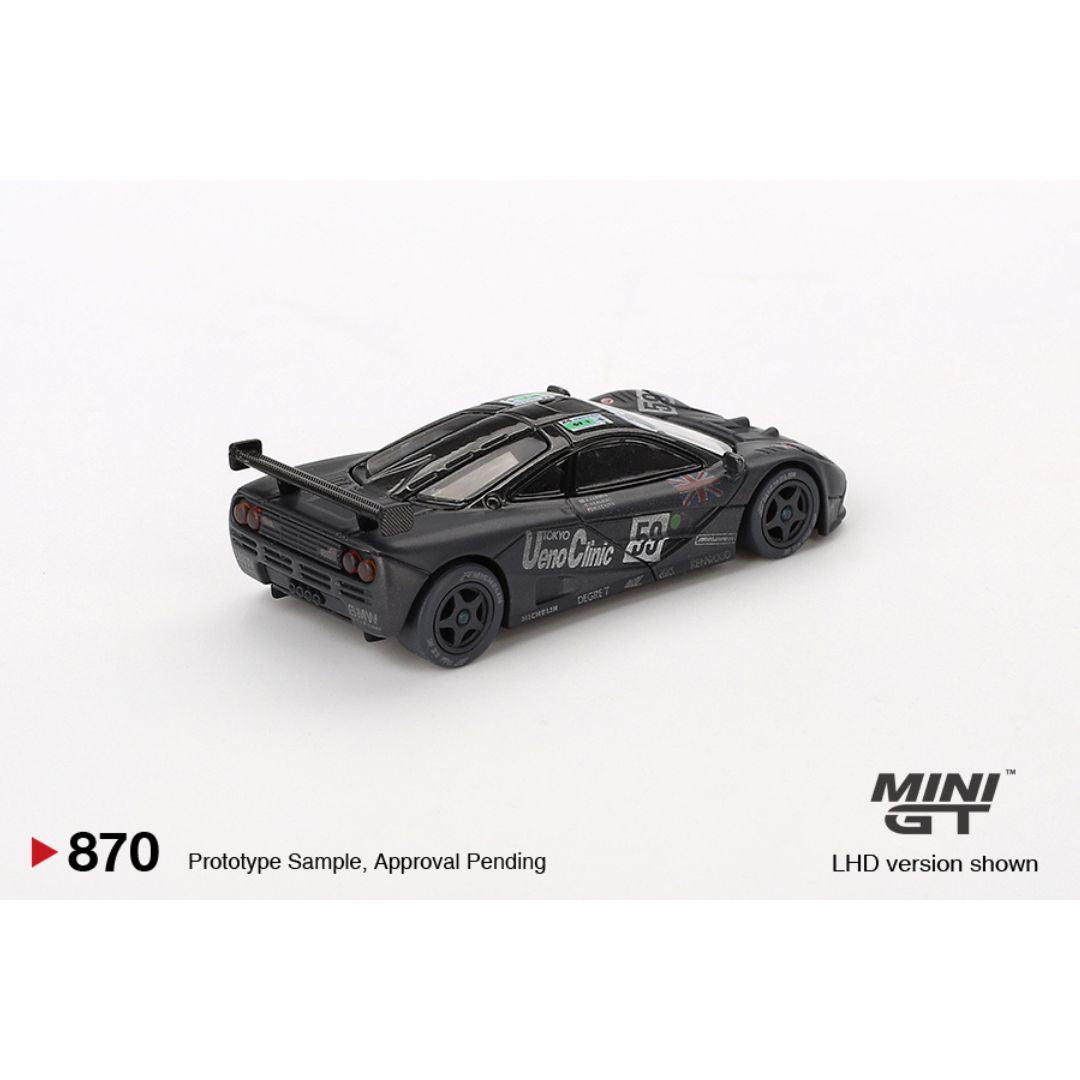 *EN CAMINO* Mini GT McLaren F1 GTR #59 1995 Le Mans 24Hr Winner Post-Race Weathered - 870