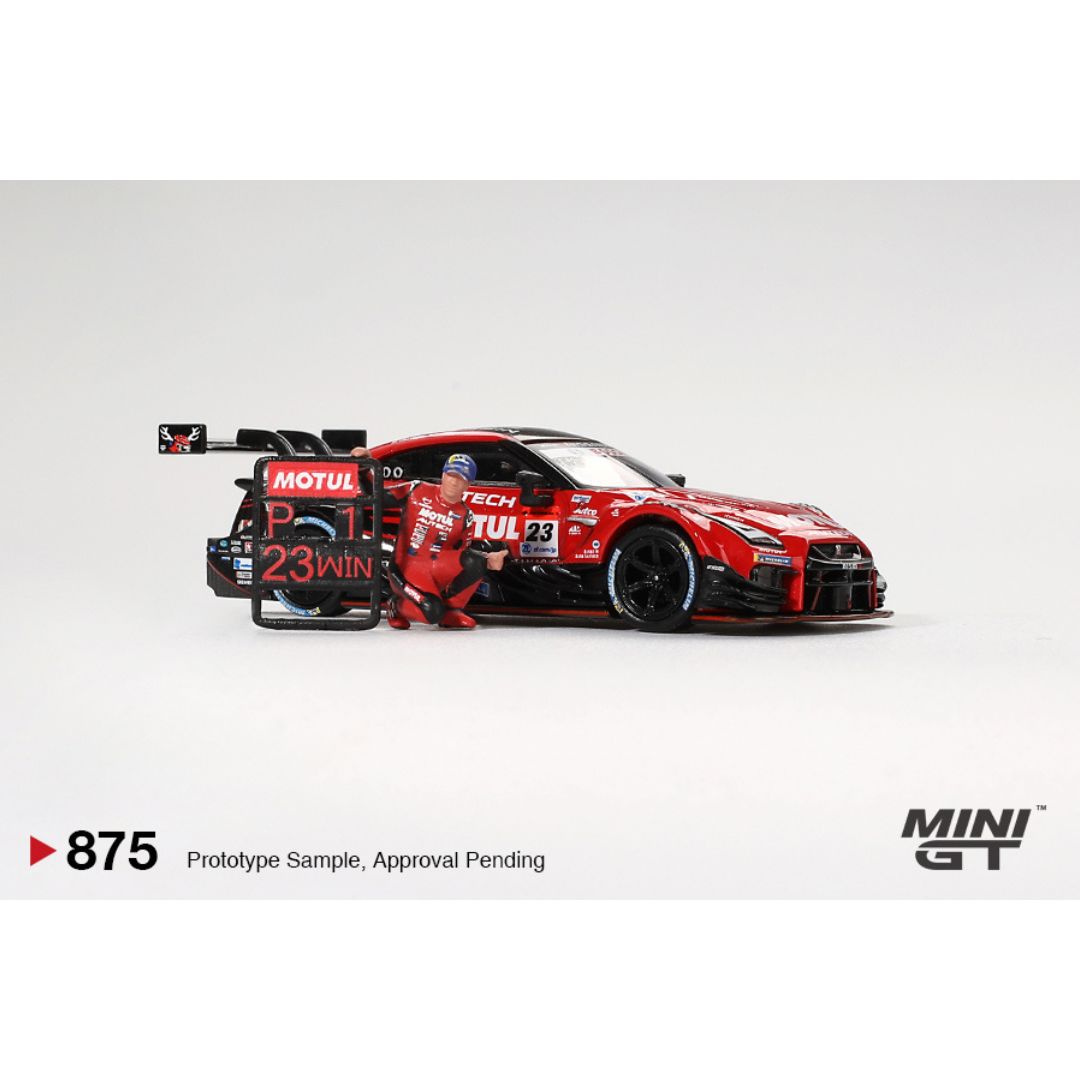 Mini GT Nissan GT-R NISMO #23 "MOTUL AUTECH GT-R 2021" SUPER GT SERIES Suzuka winner Tsugio Matsuda Collection No.2 - 875
