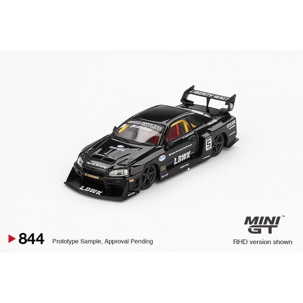Mini GT Nissan LB-ER34 Super Silhouette Skyline Black - 844