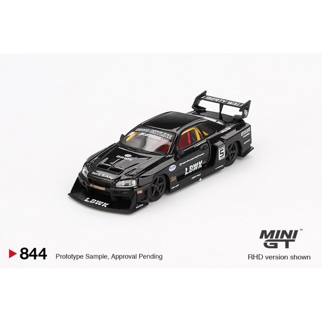 Mini GT Nissan LB-ER34 Super Silhouette Skyline Black - 844