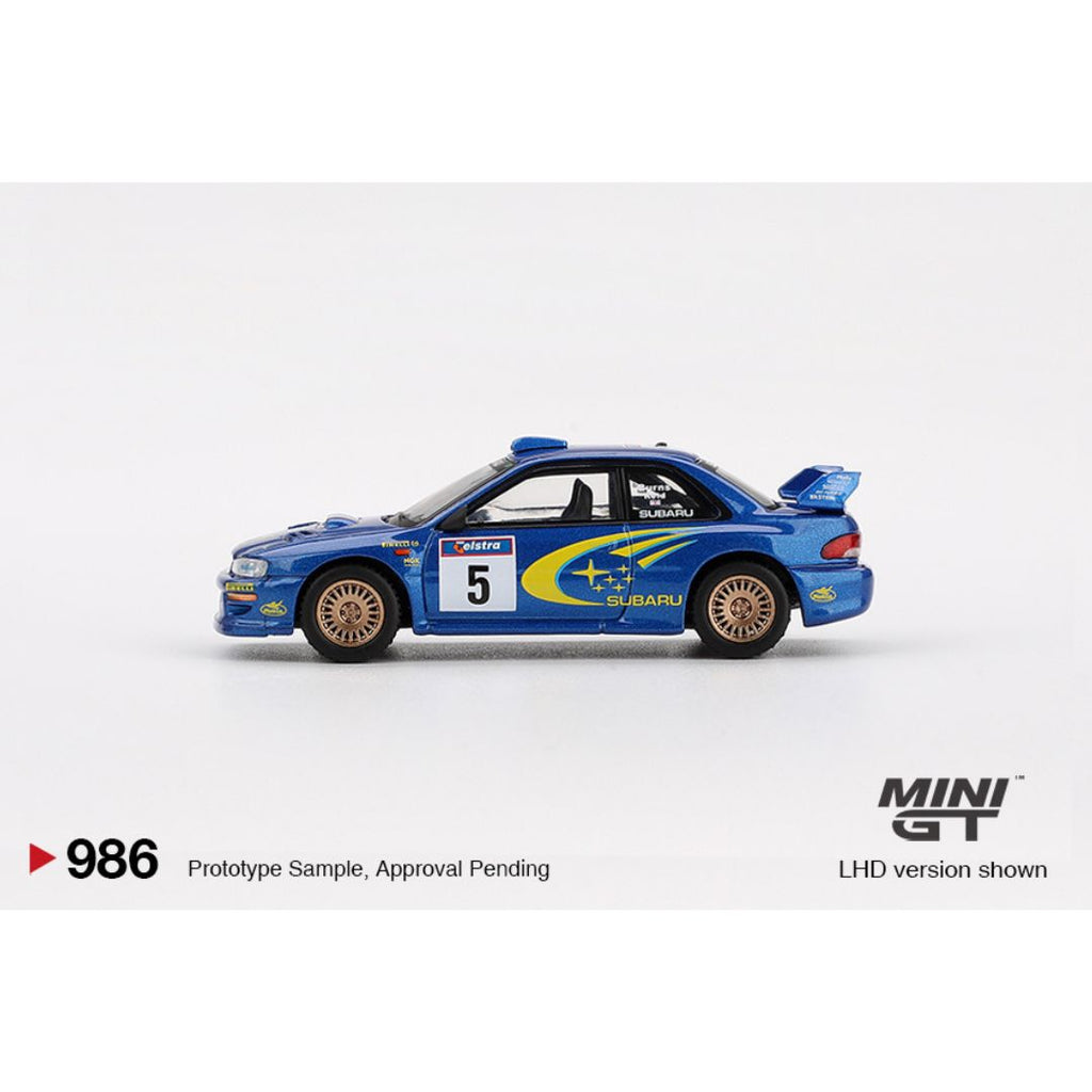 *EN CAMINO* Mini GT Subaru Impreza WRC99 1999 Rally Australia Winner #5 Australia Exclusive - 986