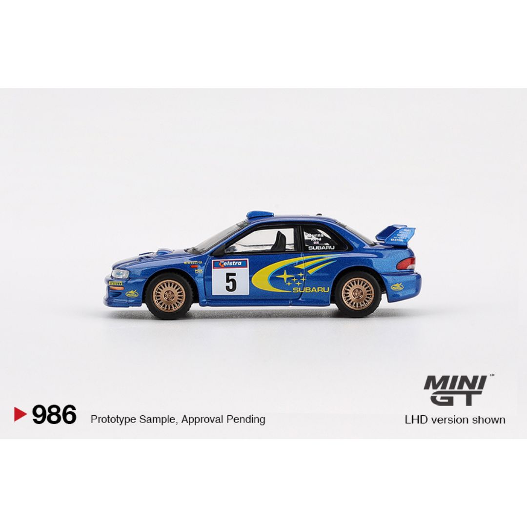 *EN CAMINO* Mini GT Subaru Impreza WRC99 1999 Rally Australia Winner #5 Australia Exclusive - 986