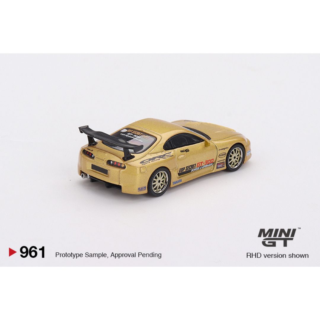 *EN CAMINO* Mini GT Toyota Supra (A80) Top Secret GT-300 Top Secret Gold - 961