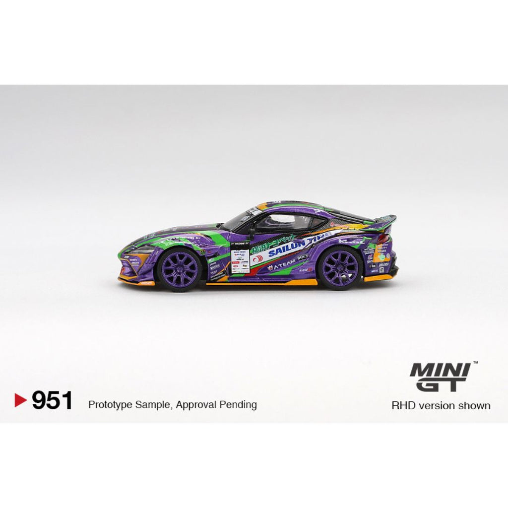 Mini GT Toyota GR Supra KUHL 2021 D1GP EVANGELION RACING - 951