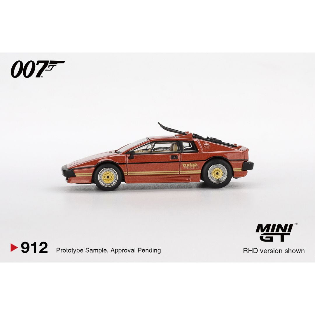 Mini GT Lotus Esprit Turbo Copper Fire Metallic "For Your Eyes Only" - 912