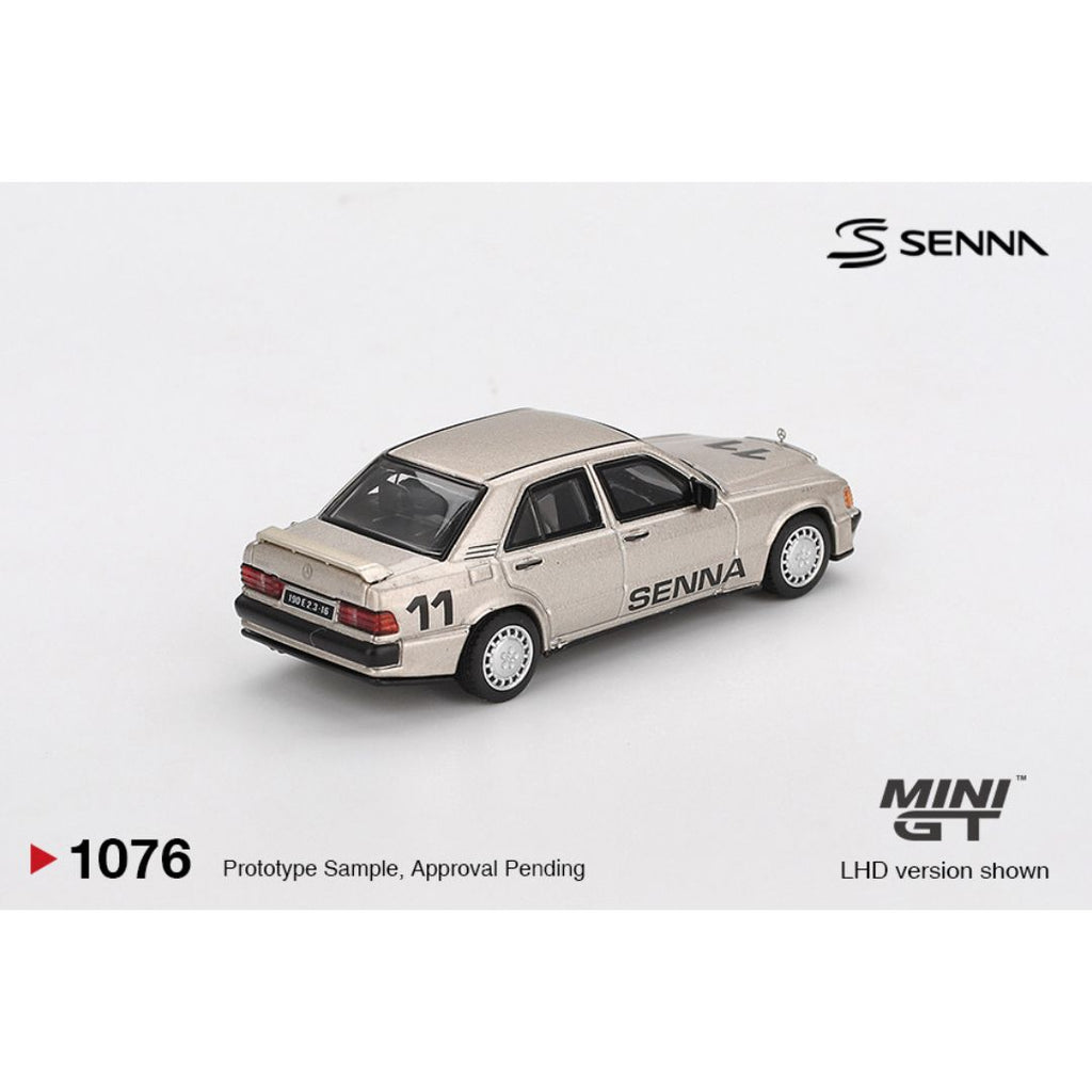 Mini GT Mercedes-Benz 190 E 2.3-16 #11 Ayrton Senna 1984 Nürburgring Race of Champions c/ Figura - 1076