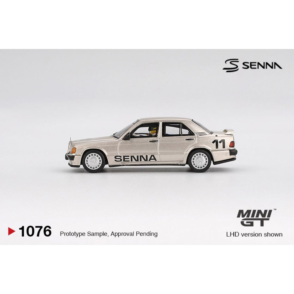 Mini GT Mercedes-Benz 190 E 2.3-16 #11 Ayrton Senna 1984 Nürburgring Race of Champions c/ Figura - 1076