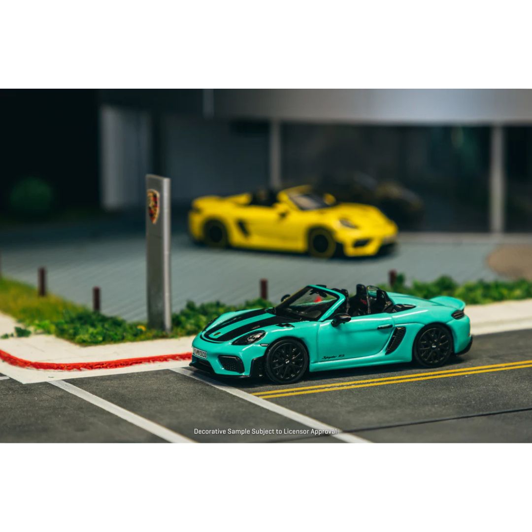 Minichamps X Tarmac Works Porsche 718 Spyder RS Mint Green