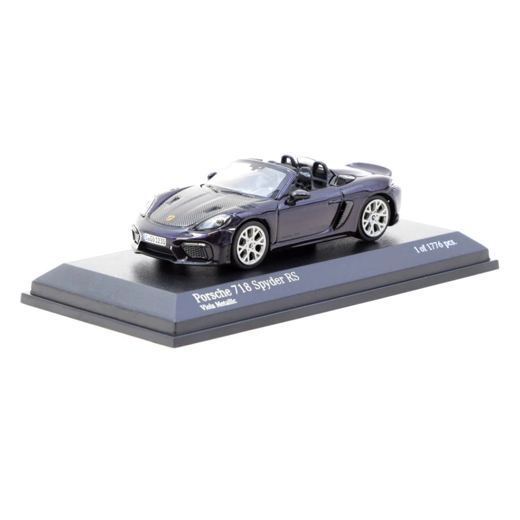 *EN CAMINO* Minichamps X Tarmac Works Porsche 718 Spyder RS Viola Metallic