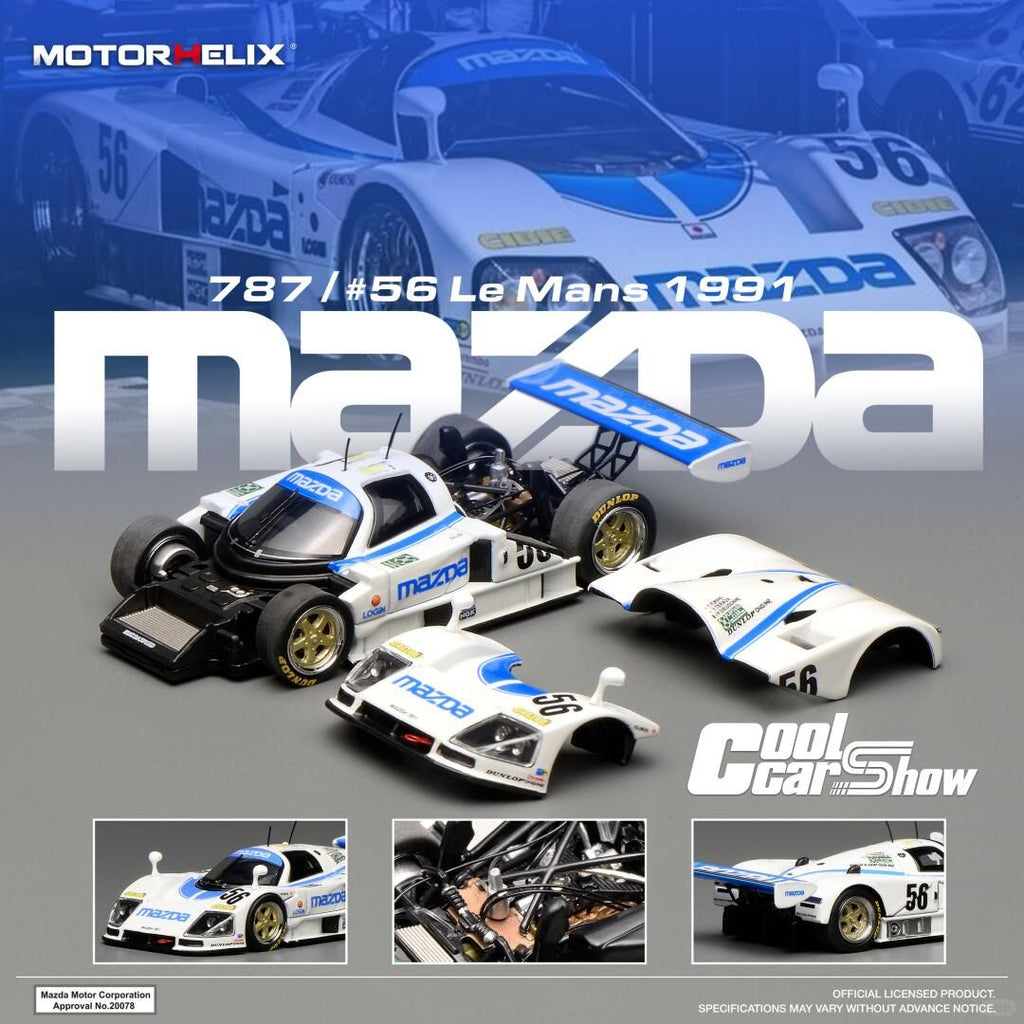 *PRE-ORDER* Motorhelix Mazda 787 Le Mans #56 | 2026 Cool Car Show