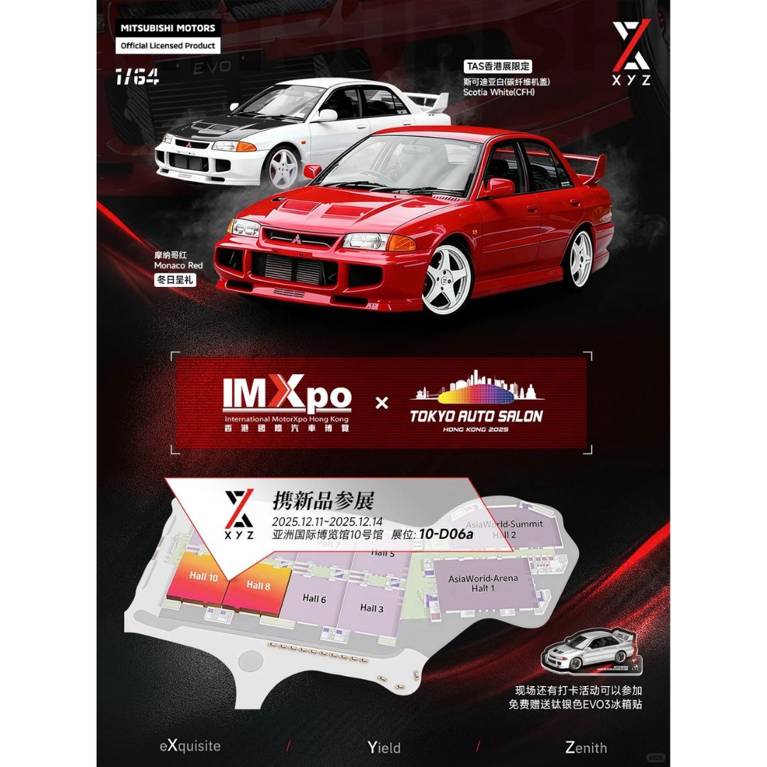 *PRE-ORDER* XYZ Mitsubishi Lancer Evolution III GSR | 2025 Hong Kong Tokyo Auto Salon