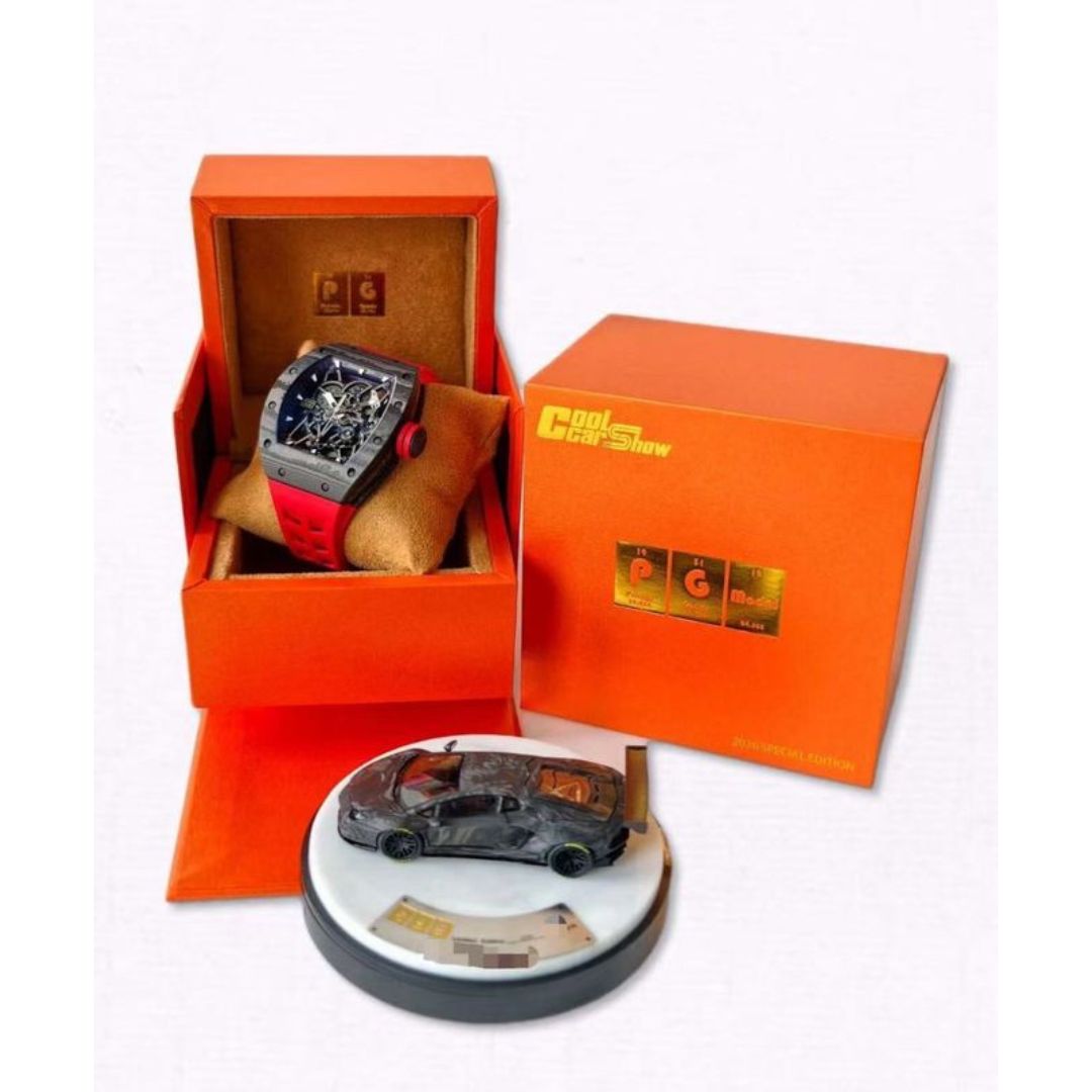 *PRE-ORDER* PGM Lamborghini Aventador LB700 Carbon & Watch Set | 2026 Cool Car Show