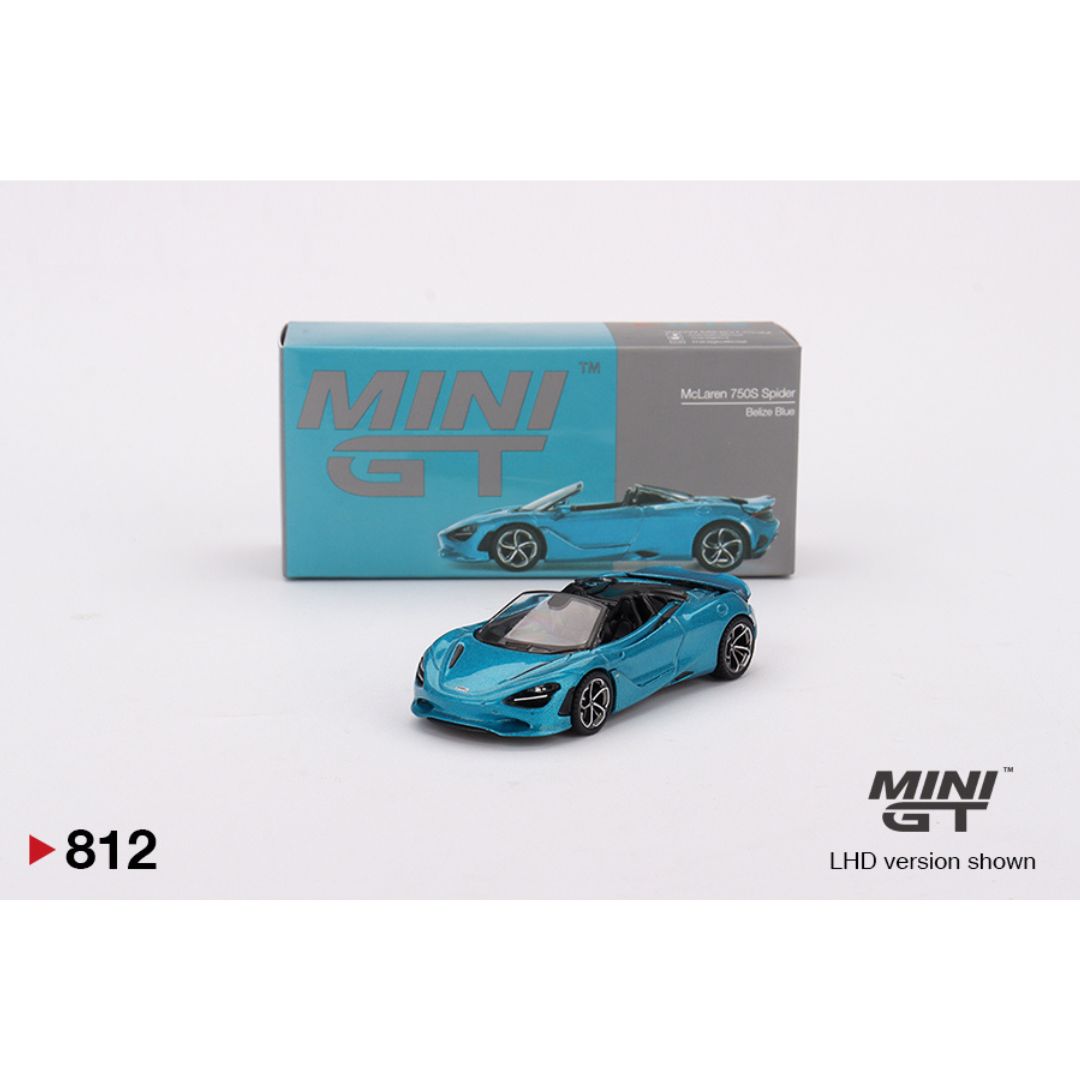 Mini GT McLaren 750S Spider Belize Blue 2024 - 812