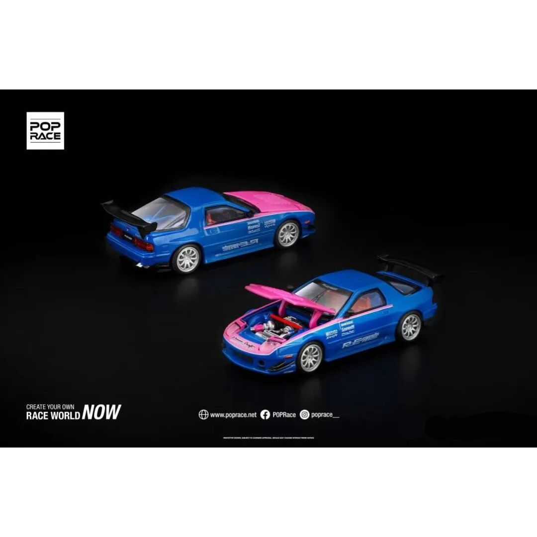 *PRE-ORDER*  Pop Race Mazda RX7 FC3S RE AMEMIYA Pink & Blue | 2025 Auto Passion Alliance (APA)