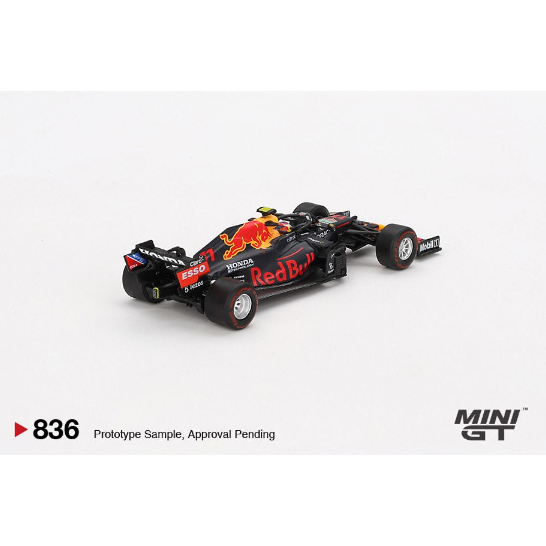 Mini GT Red Bull RB16B #11 Sergio Pérez 2021 Azerbaijan Grand Prix Winner - 836