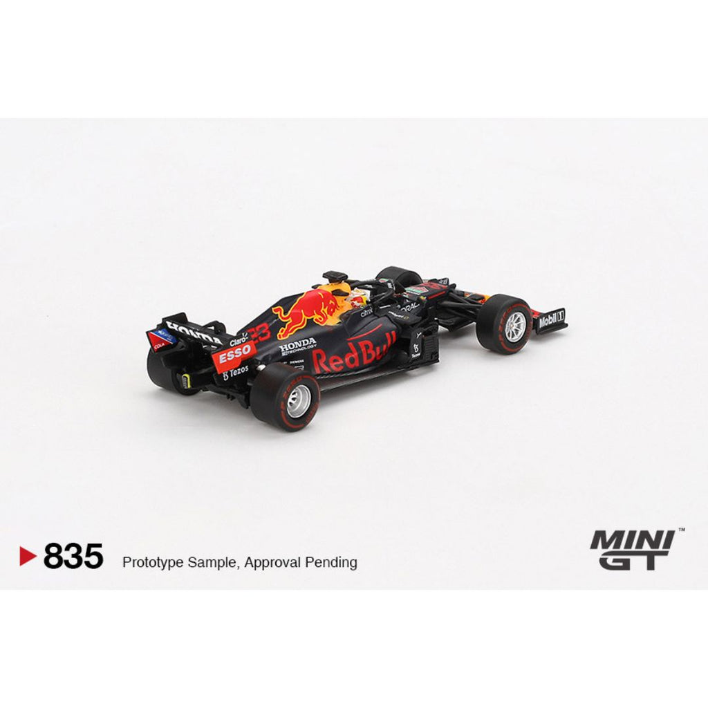 Mini GT Red Bull RB16B #33 Max Verstappen 2021 Abu Dhabi Grand Prix Winner - 835
