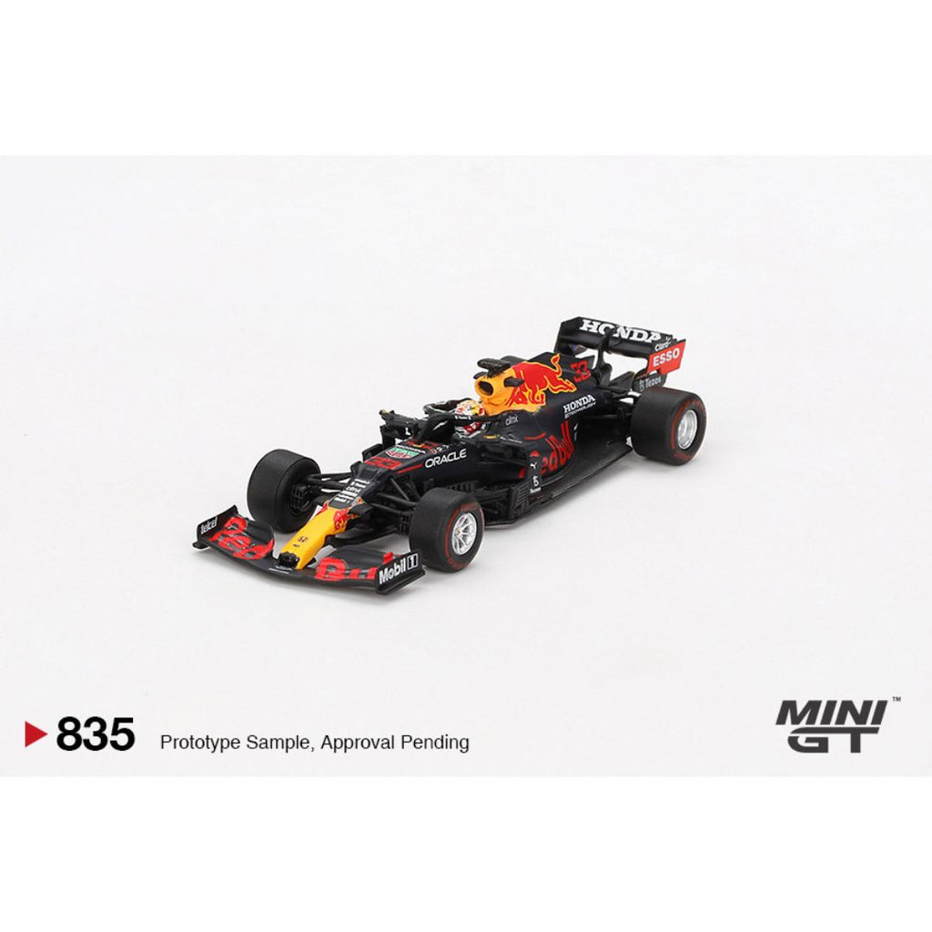 Mini GT Red Bull RB16B #33 Max Verstappen 2021 Abu Dhabi Grand Prix Winner - 835