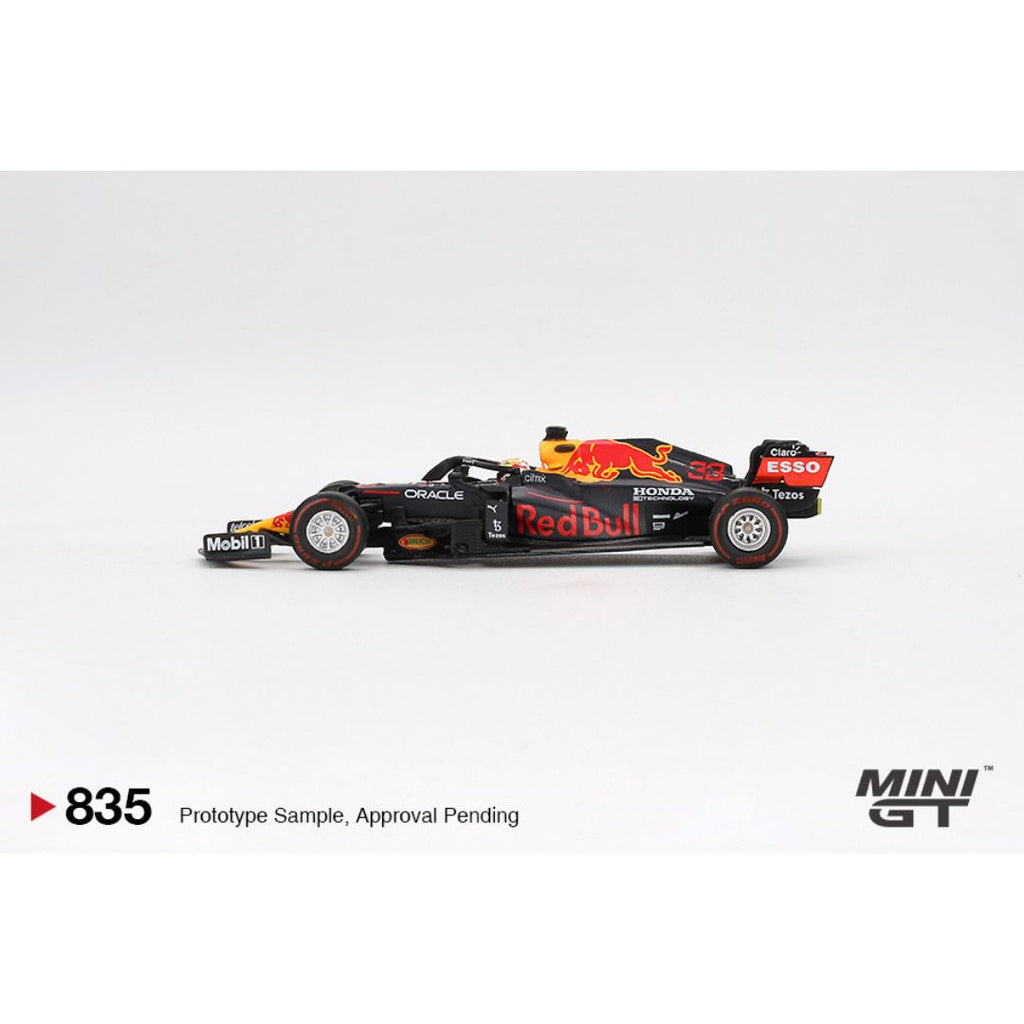 Mini GT Red Bull RB16B #33 Max Verstappen 2021 Abu Dhabi Grand Prix Winner - 835