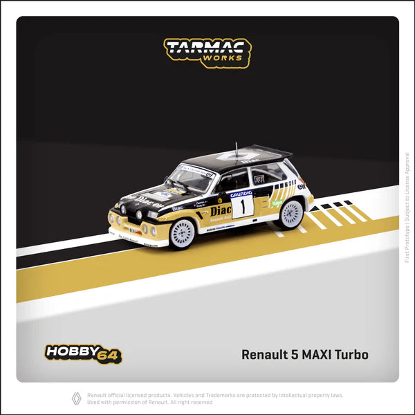 TARMAC WORKS Renault 5 Maxi Turbo #1 François Chatriot / Michel Périn Rally du Var