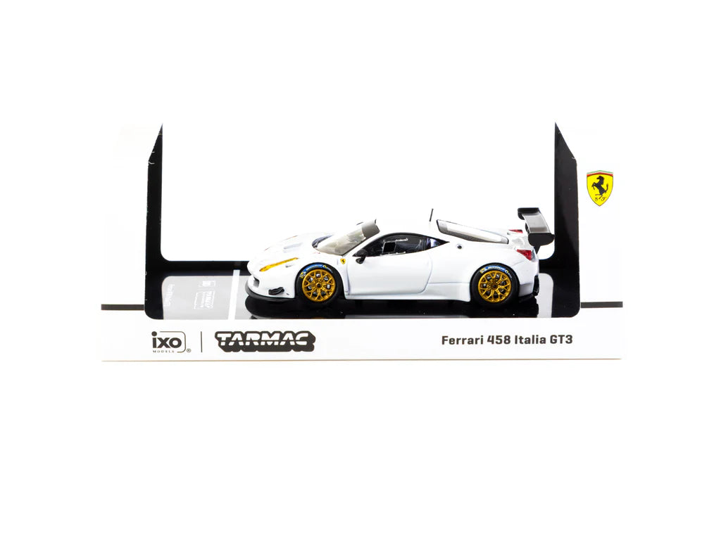 *EN CAMINO* Tarmac Works X iXO Models Ferrari 458 Italia GT3 White