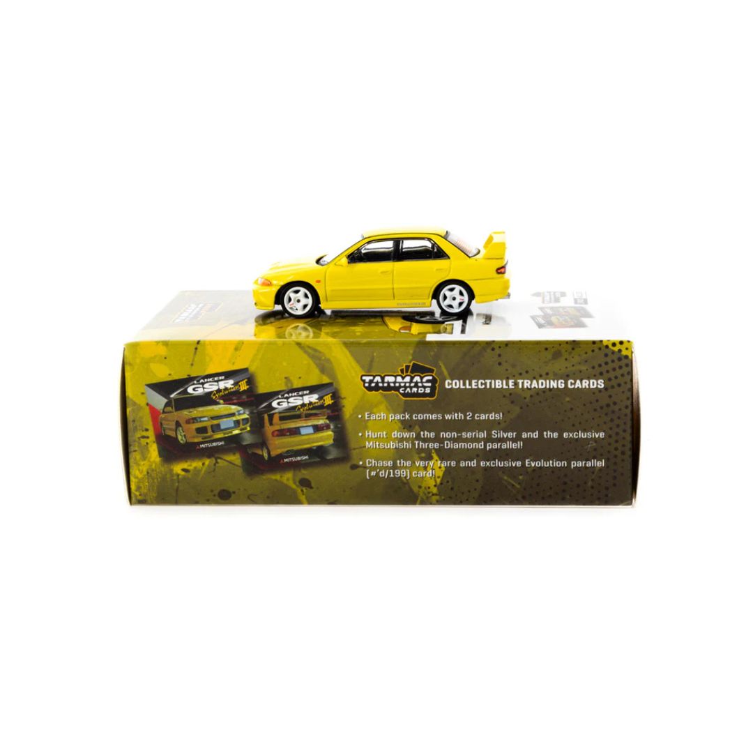 Tarmac Works Mitsubishi Lancer GSR Evolution III con Tarmac Cards