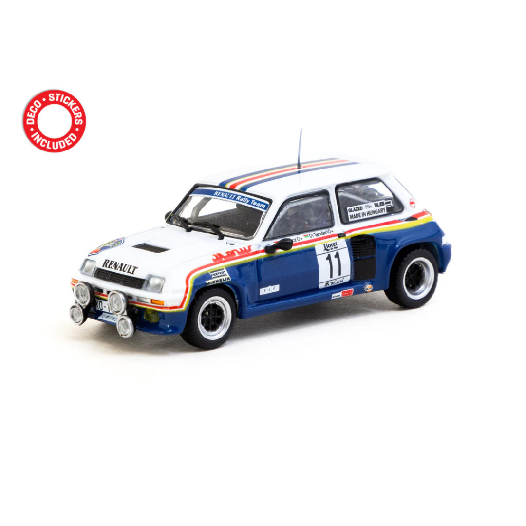 Tarmac Works 1985 Renault 5 Turbo #11 Attila Ferjancz / Janos Tandari Rally Costa Brava