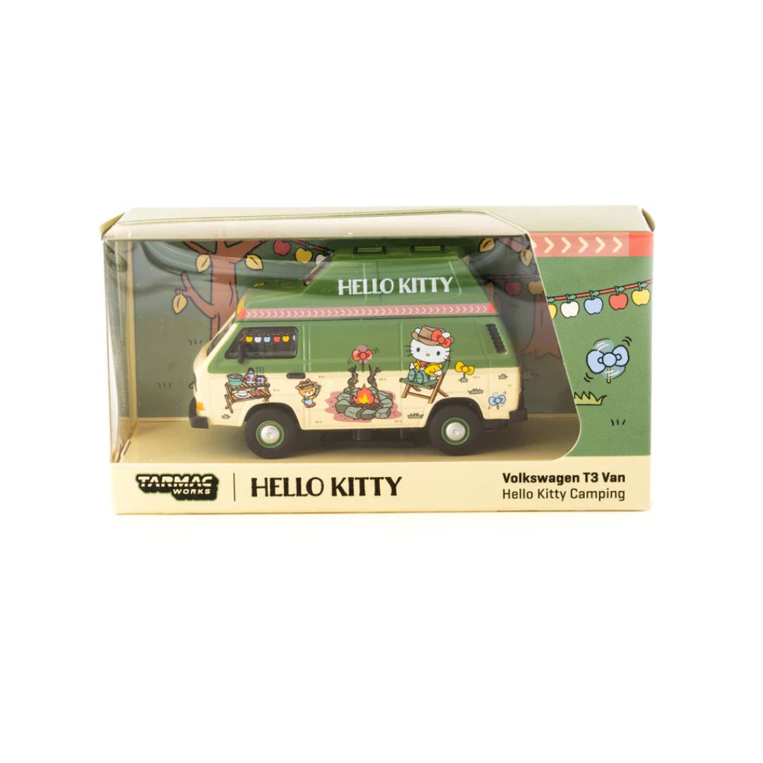 Schuco x Tarmac Works Volkswagen T3 Van Hello Kitty Camping