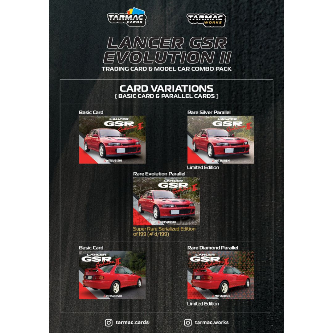 Tarmac Works Mitsubishi Lancer GSR Evolution II - Tarmac Cards