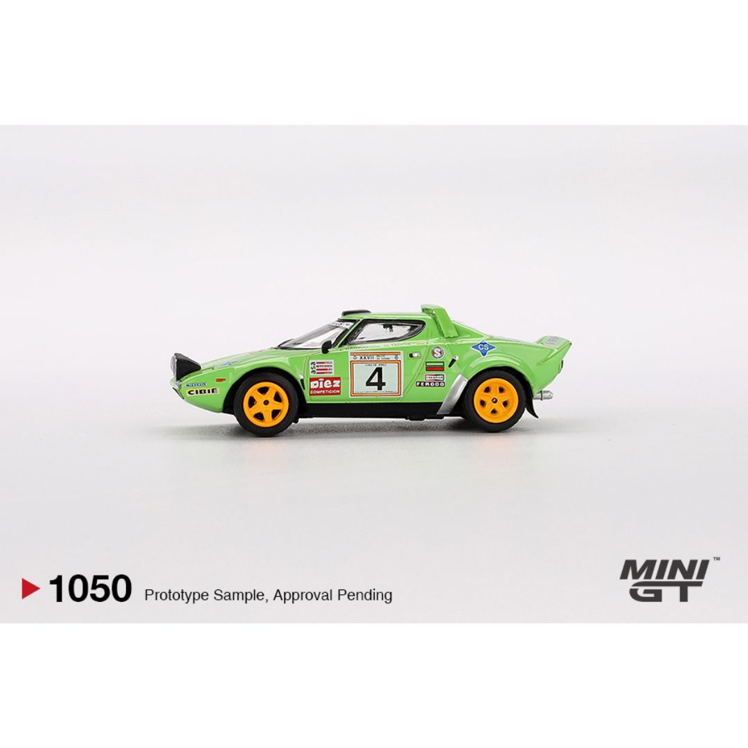 Mini GT Lancia Stratos HF #4 1979 Spanish Rally Champion - 1050