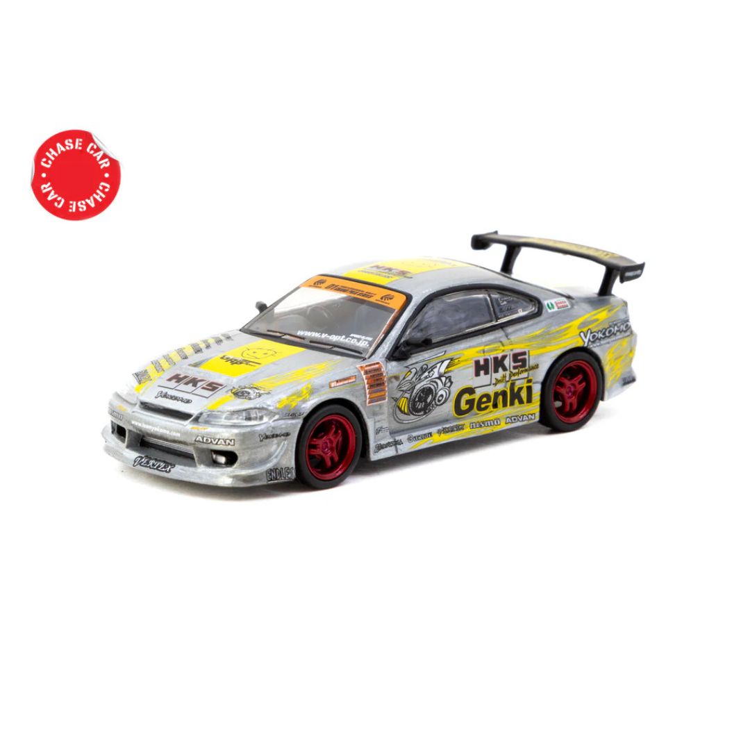 Tarmac Works HKS Hiper Silvia RS-2 Chrome Red - Tokyo Auto Salon 2025 Special Edition