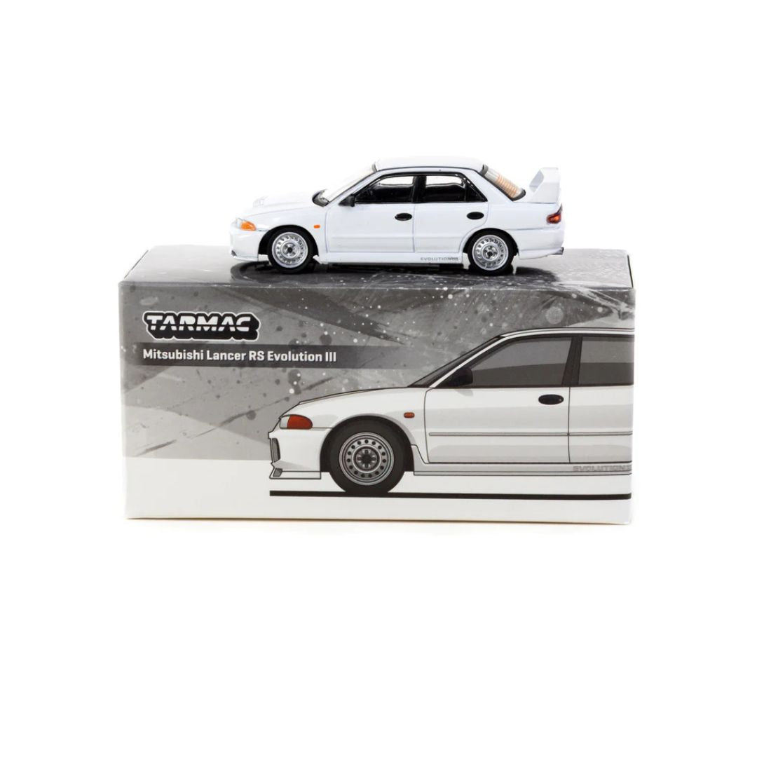 Tarmac Works Mitsubishi Lancer RS  Evolution III White - Lamley Special Edition