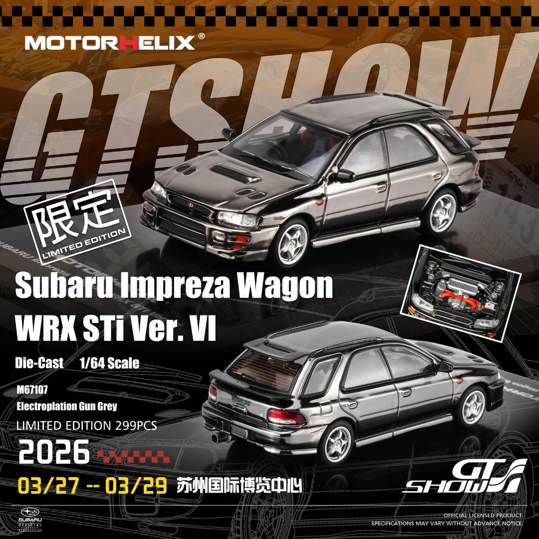 *PRE-ORDER* Motorhelix Subaru Impreza Wagon WRX STi Ver. VI | 2026 GT Show